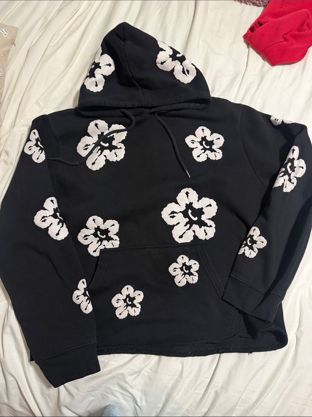 Denim Tears Cotton Wreath Casual Hoodie Black